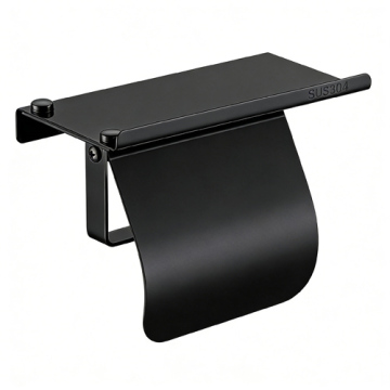 Covered Toilet Paper Holder Shelf