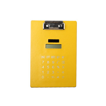 8 Digits Colorful Clip Board Calculator with Solar Power