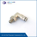 Air-Fluid Nickel-Plated Elbow 90  Swivel Grease Fitting