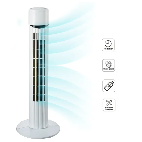 Economical AC Home Button Tower Fan with Remote Control