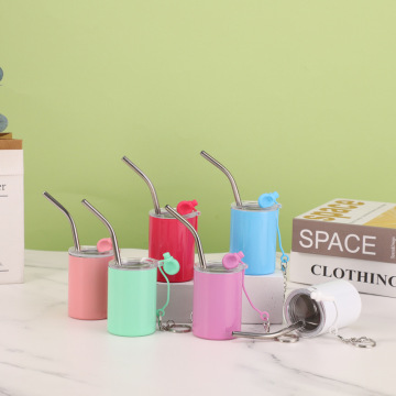 Stainless Steel Shot Glasses with Lids and Straws - 3 oz Mini Tumbler Birthday Gifts