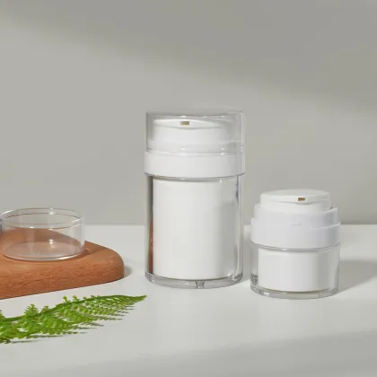 Pearl White Airless Face Cream Jar