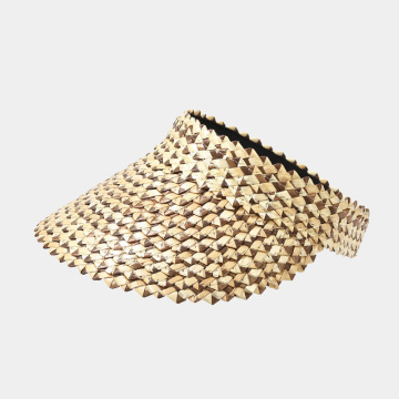 2024 Summer Pineapple Weave Wholesale Women's Leisure Visor Cap