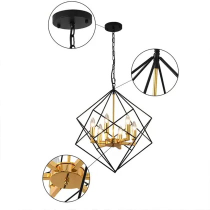 American Creative Industry Style Special-shaped Pendant Lamp for Restaurant Kitchen Island