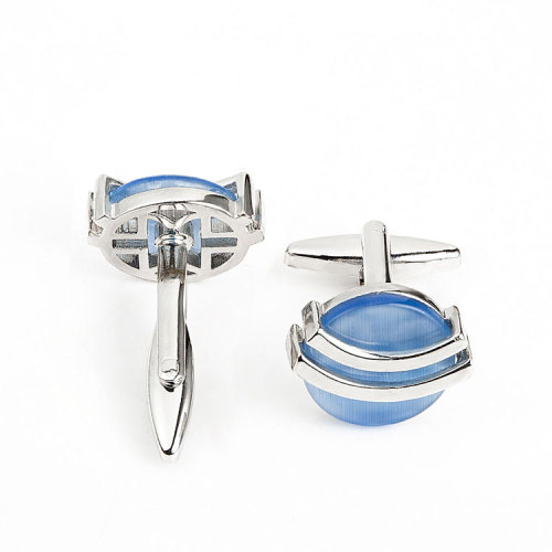 Customized Women Opal Silver High End Cufflinks