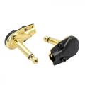 6.35mm Gold plating Mono Jack Plug Guitar Adapter