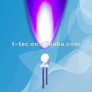 LED DI DIP rotondo UV da 5 mm 405nm