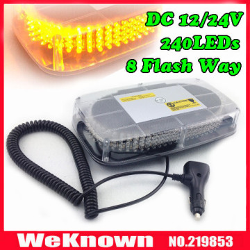 DC12V-24V Светодиодная лампочка 240 Светодиодный 18-Вт маяк с магнитами аварийный стробоскочный стержень 4 цвета.