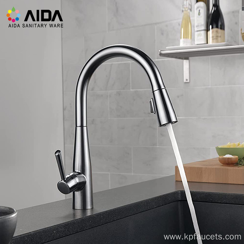 Good Quality Pull Down Chrome Kitchen Faucet