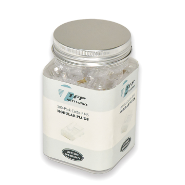 High Quality 15U Gold Plated Unshielded RJ45 8P8C Modular Plug Bottle Packing for Supermarket