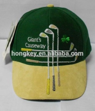faux leather sports hat with customize embroidery logo