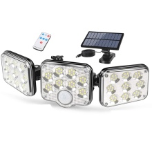 138 Led Solar Wall Light 3 Adjustable Heads