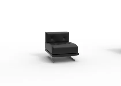Office Furniture Home Office Waiting Sofa Chair Metal Base Fabric