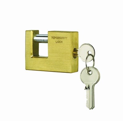 90mm hình chữ nhật đồng Padlocks, cứng còng dưới