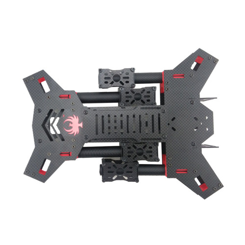 Telaio H4 pieghevole in fibra di carbonio Quad Copter