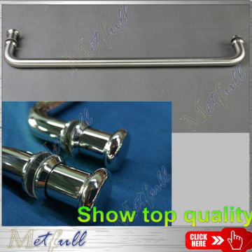 Simple Brushed Plastic Washers Shower Door Handle
