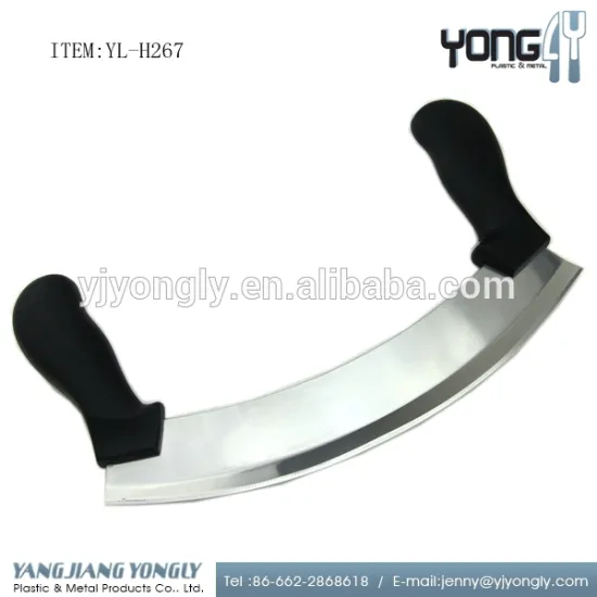 Stainless Steel Heavy Duty Rocker Style Blade Gourmet Pizza Slicer