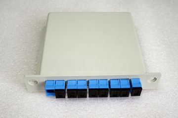 Plc Fiber Optic Splitter Sc Upc Fc , 2*64 Fiber Optic Splitter Box With Adapter