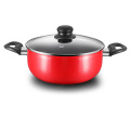 Rot-Aluminium-Presse-Non-Stick Sauce Pot