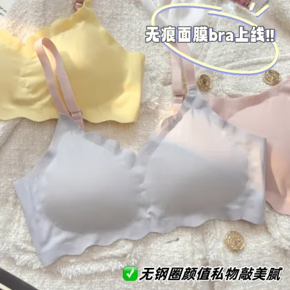 Hot Selling Factory Price Breasted Design High Elastic Women's Bra With Thin Straps