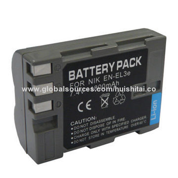 Camera Battery for Nikon with 7.4V Voltage and 1,400mA Capacity