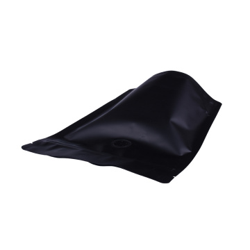 Sac ziplock en plastique noir 250g pour le thé