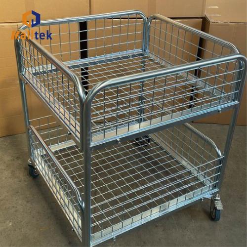 Shopping Mall Discount Mesh Storage Cart Promotion Cage