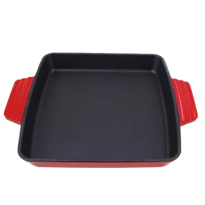 2024 Trendy Enamel Square Cast Iron Loaf Casserole Dish: Custom Bakeware Sets & Roasting Pan