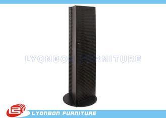 Black OEM MDF Pegboard Display Stands Melamine Finish / 500