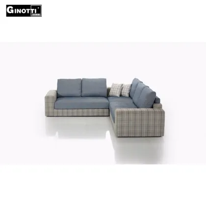 Luxury italian flexform style unique fabric sofa