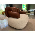 Cadeira de lounge de luxo leve italiana