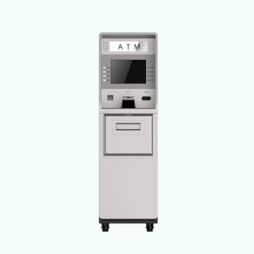Mesin Perbankan Automatik ABM berlabel putih