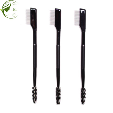 Dubbeländad Makeup Eyebrow Brush &amp; Eyelash Comb