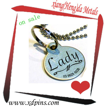 custom fashional metal pet tag 