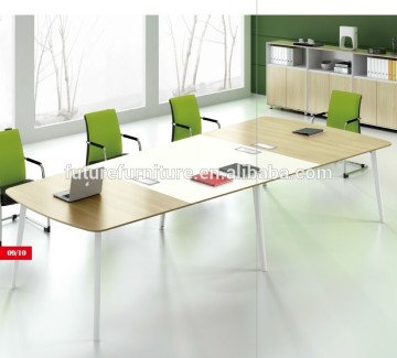 2016 US Market Melamine Panel Aluminium Leg Conference Table Modern
