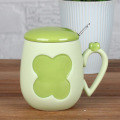 Four Leaf Clover en hart koffie mok