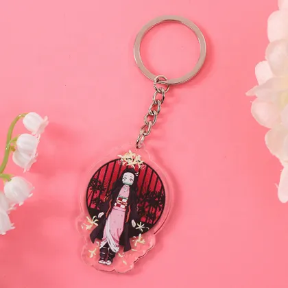 Custom Clear Acrylic Demon Slayer Keychain - Make Your Own Transparent Souvenir