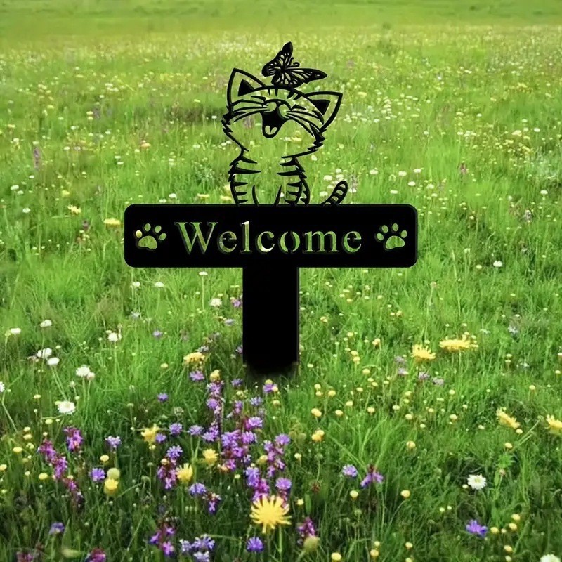 Cat Garden Stake