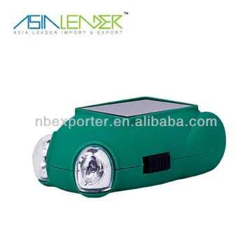 Emergency recharageable Solar Flashlight with Crank