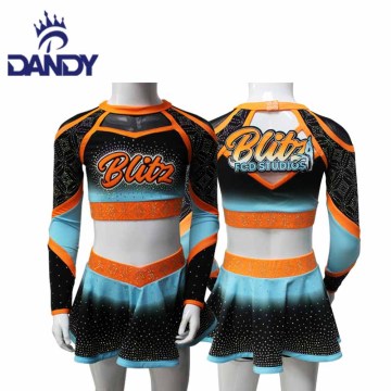 Sublimation Custom Cheerleading Clothing Clothing Cheer Clewe Cheer Cheer with Shorts