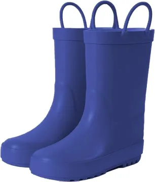 Kids' Rubber Rain Boots with Bootie Design