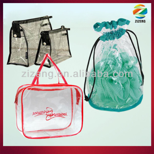 clear pvc cosmetic bag portable shampoo bag