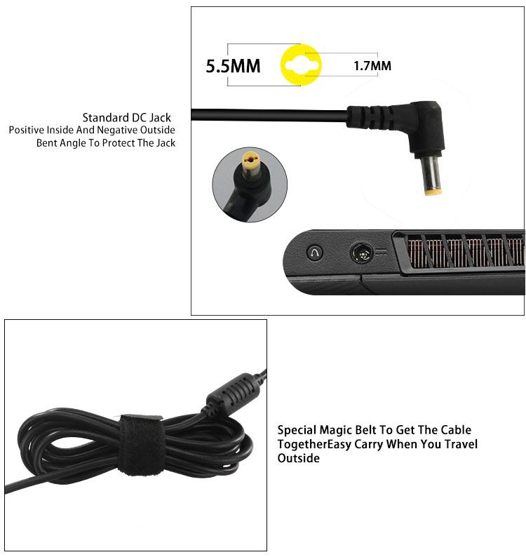 60w 19v 4.74a tablet charger for acer computer