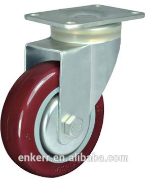 PU medium duty caster wheel,swivel,rigid,and swiverl bracket caster