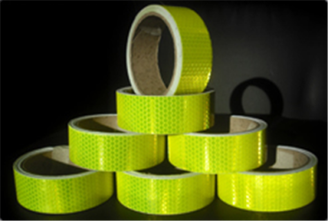 Fluorsecence yellow pvc reflective sticker