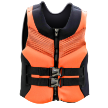 Vest di salvavita di pelle di mare PFD con zip anteriore per sport in acque libere