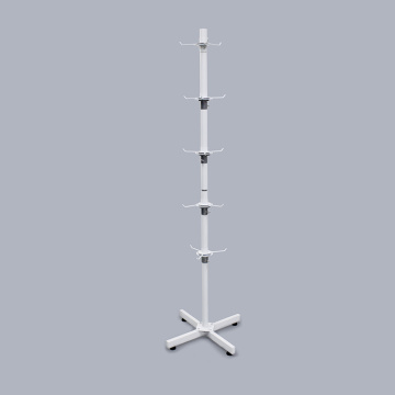 New Arrival White Floor Metal Slipper Display Stand