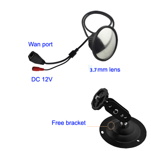 1.0MP P2P ONVIF Mini Full Mirror IP Camera