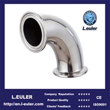 Low Price Sanitary Stainless Steel Clamp End 90 degree Elbow