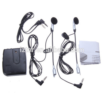 Motorcycle Helmet Intercom 2 Headsets MP3 Input